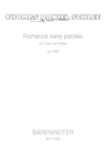 Romance sans paroles for Viola and Piano Op.66b