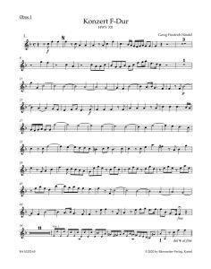 Concerto in F major (HWV 331) (Wind set)