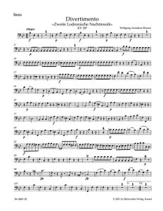 Divertimento in B-flat major K.287 (Cello/Bass)