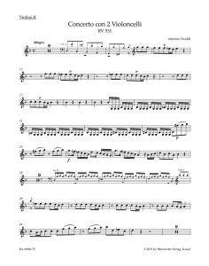 Concerto for two Violoncellos, Strings and Basso continuo in G minor RV 531 (Viola)