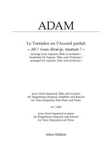 Ah! vous dirai-je, maman! for Voice, Flute and Piano or for Voice and Piano
