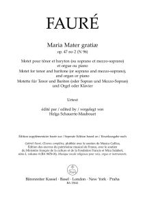 Maria Mater gratiæ Op.47/2 N 96
