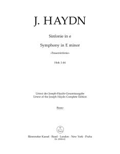 Symphony No.44 in E minor (Trauersinfonie) Hob.I:44 (Cello/Bass)