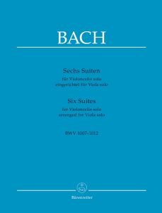 Six Suites for Violoncello solo (BWV 1007-1012) arranged for Viola solo
