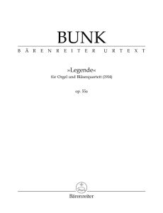 Legende for Organ and Brass Quartet Op.55a (Score & Parts)