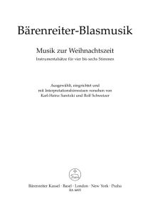 Christmas Music for Brass Ensemble (Playing Score)