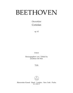 Overture Coriolan for Orchestra Op.62 (Viola)