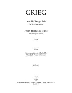 Holberg Suite (From Holberg's Time) Op.40 (Violin I)