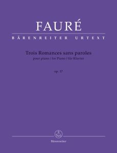 Trois Romances sans paroles Op.17 for Piano