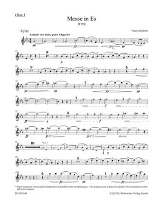 Mass in E-flat major D 950 (Wind Set)