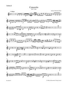 Triple Concerto Amin BWV1044 (Violin II)