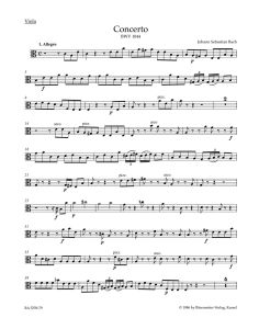 Triple Concerto Amin BWV1044 (Viola)