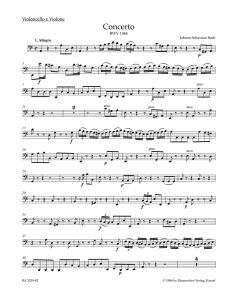 Triple Concerto Amin BWV1044 (Cello/Bass)