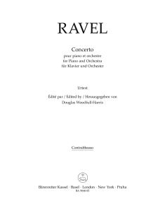 Concerto in G major for Piano (Bass)