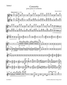 Concerto in G major for Piano (Violin I)