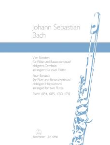 Four Sonatas for Flute & Basso continuo arranged for two flutes