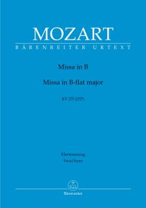 Missa in B-flat major K.275 (Vocal Score)