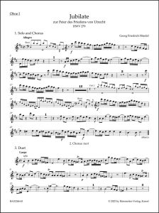 Utrecht Jubilate (HWV 279) (Wind Set)