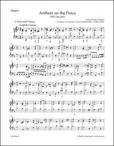 Anthem on the Peace HWV 266 (267) (Organ)