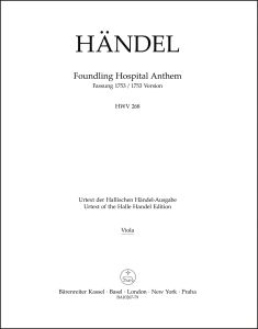 Foundling Hospital Anthem HWV 268 - 1753 Version (Viola)