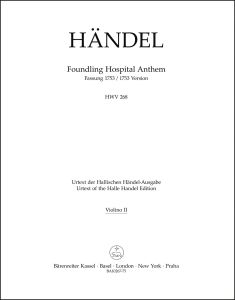 Foundling Hospital Anthem HWV 268 - 1753 Version (Violin II)