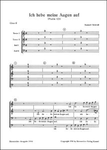 Ich hebe meine Augen auf zu den Bergen (Choral Score II - Male Chorus)
